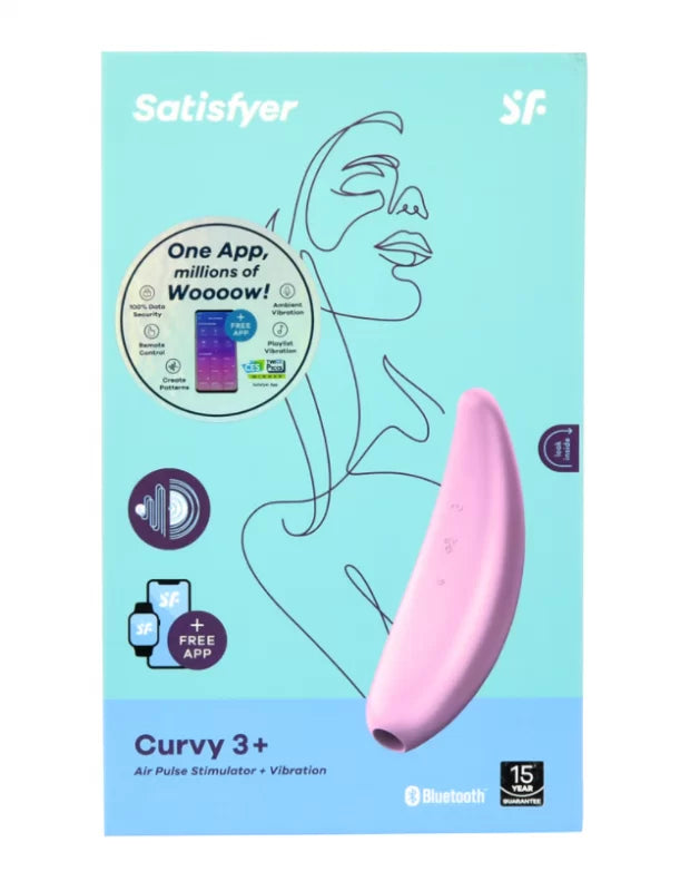 Satisfyer Curvy３＋ 智能手機可遠程控制 吸吮 震動