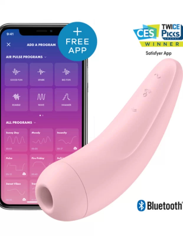 Satisfyer Curvy 2 Connect App 吸吮震動器 粉色